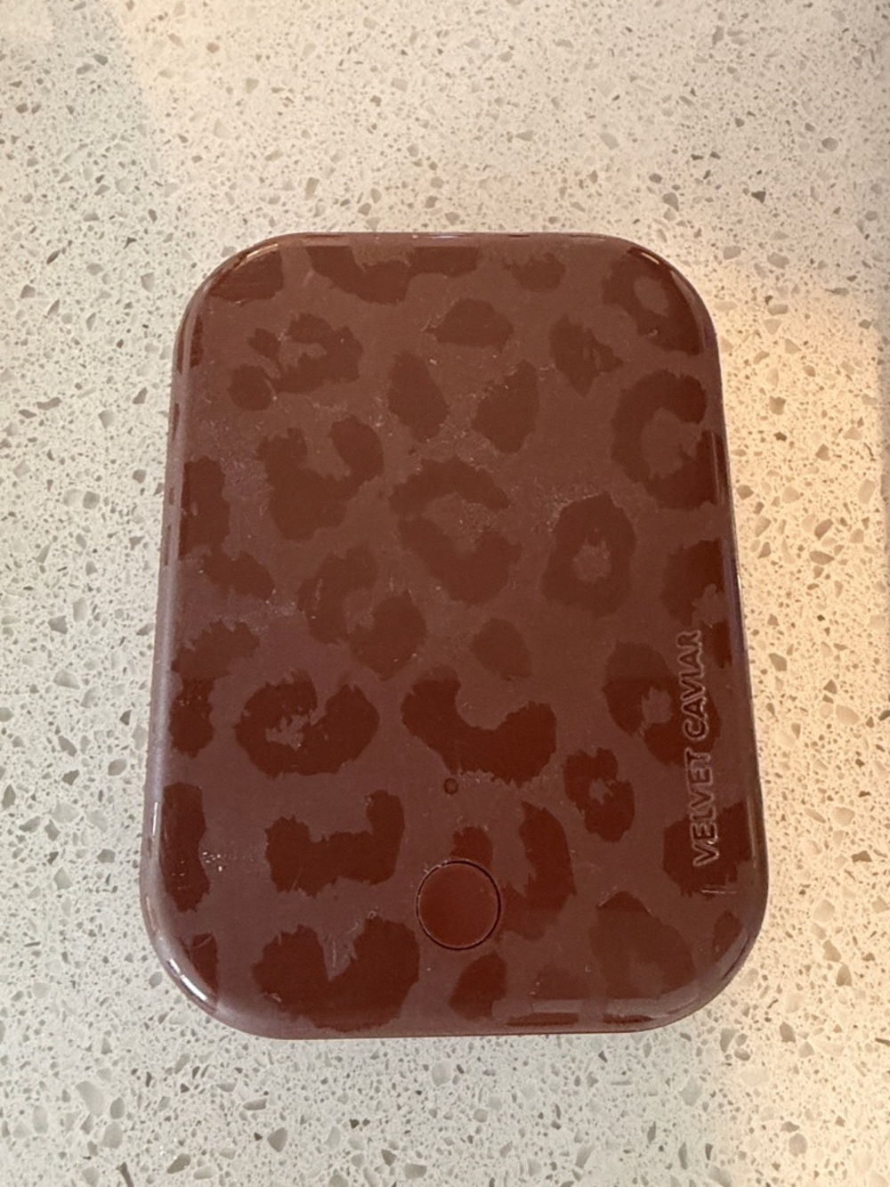 Velvet Caviar Brown Leopard-Print Portable Charger